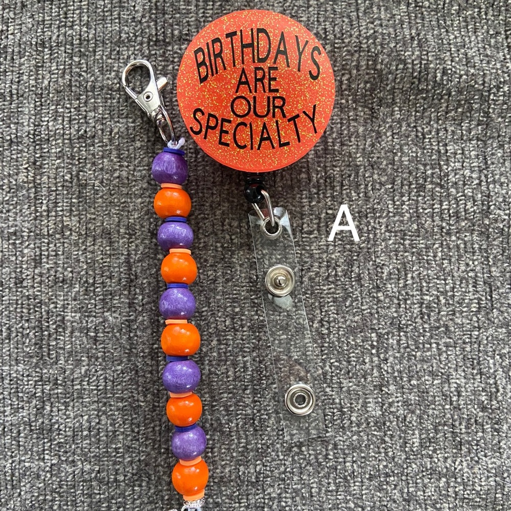 Badge Reel Labor and Delivery Teaching Dilation Beads Clip On Tool Set